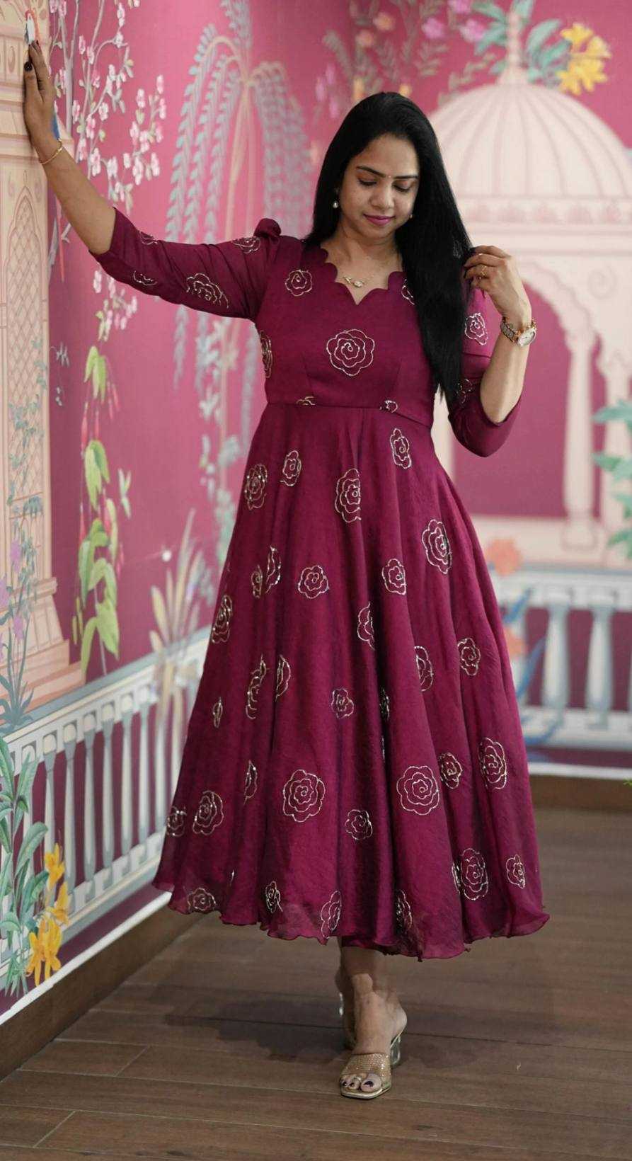 Ynf Vichitra Silk KESH210 2506 Suits & Dresses Wholesale Maxi Dresses Cocktail Dresses Party Wear Dresses Manufacturer- Kapda Export