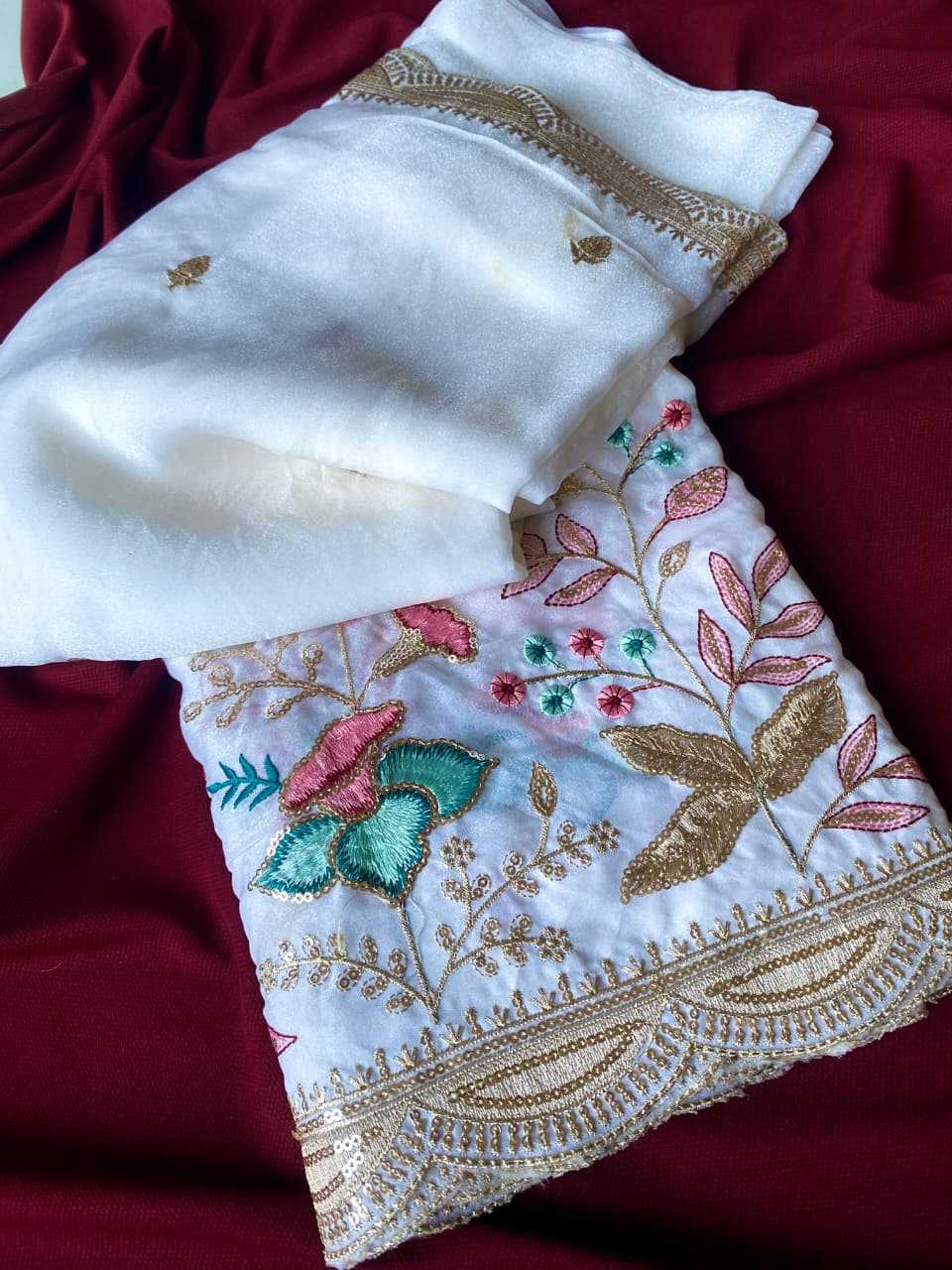 Ynf Chiffon Georgette KESH249 1032 Sarees Wholesale Branded Sarees Embroidered Sarees Sequins Work Saree Manufacturer- Kapda Export