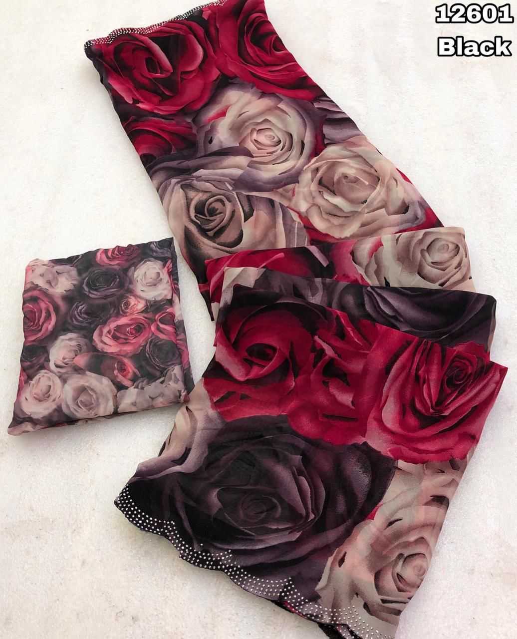 Ynf Chiffon KESH683 12601 Sarees Wholesale Printed Sarees Chiffon Sarees Stone Work Saree Manufacturer- Kapda Export