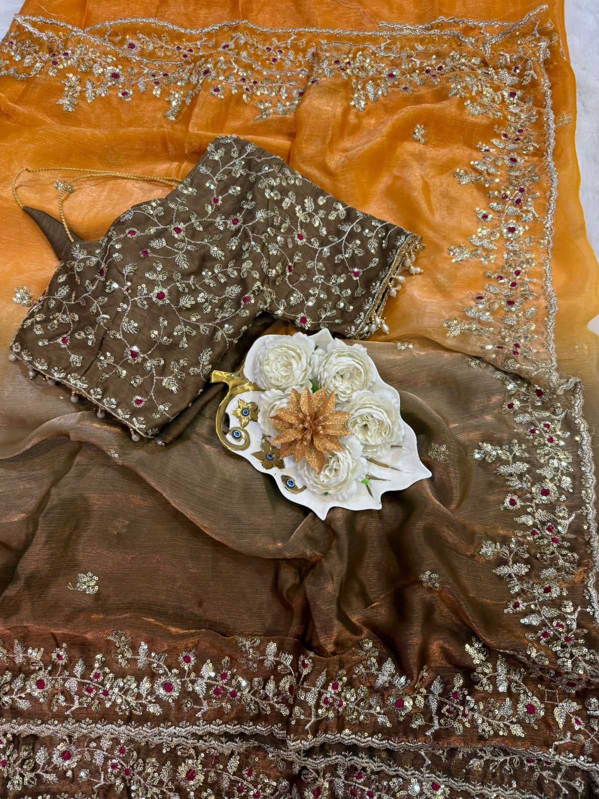 Ynf Chiffon RIN164 107 Sarees Festive Collections Wholesale Sequence Sarees Chiffon Sarees Embroidered Sarees Manufacturer- Kapda Export