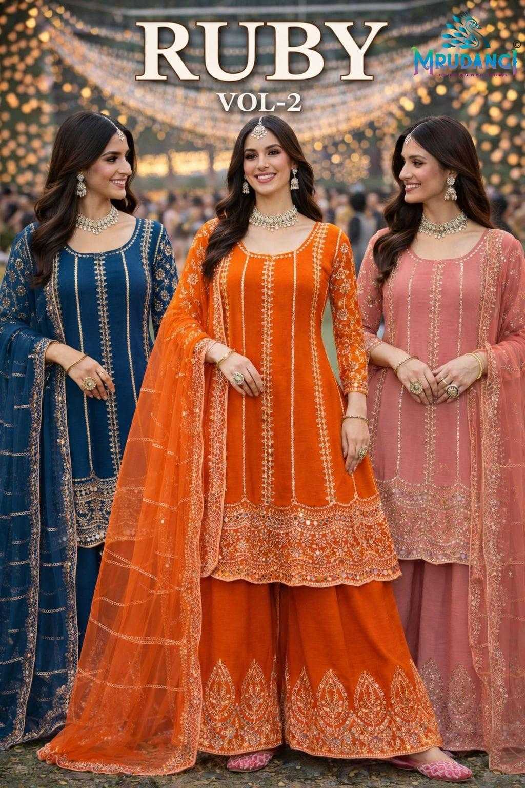 Ynf Chinon KESH481 MRUDANGI RUBY VOL-2 821 Suits & Dresses Wholesale Palazzo Suit Designer Suits Ethnic Dresses Manufacturer- Kapda Export