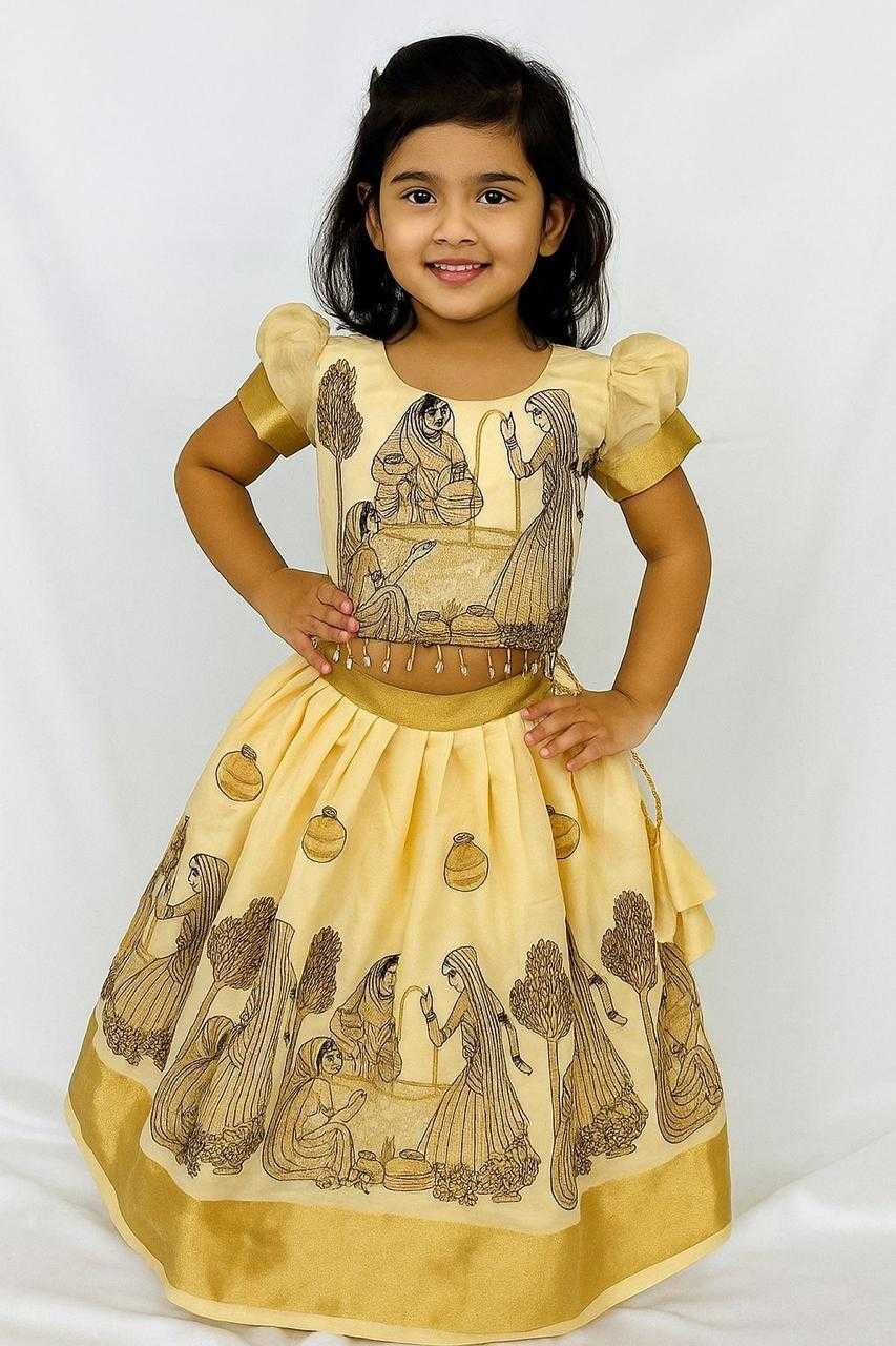 Ynf Chinon RIN235 CRUSH Kids Wear Festive Collections Wholesale Kids Lehenga Kids Lehenga Choli Baby Girl Lehenga Manufacturer- Kapda Export
