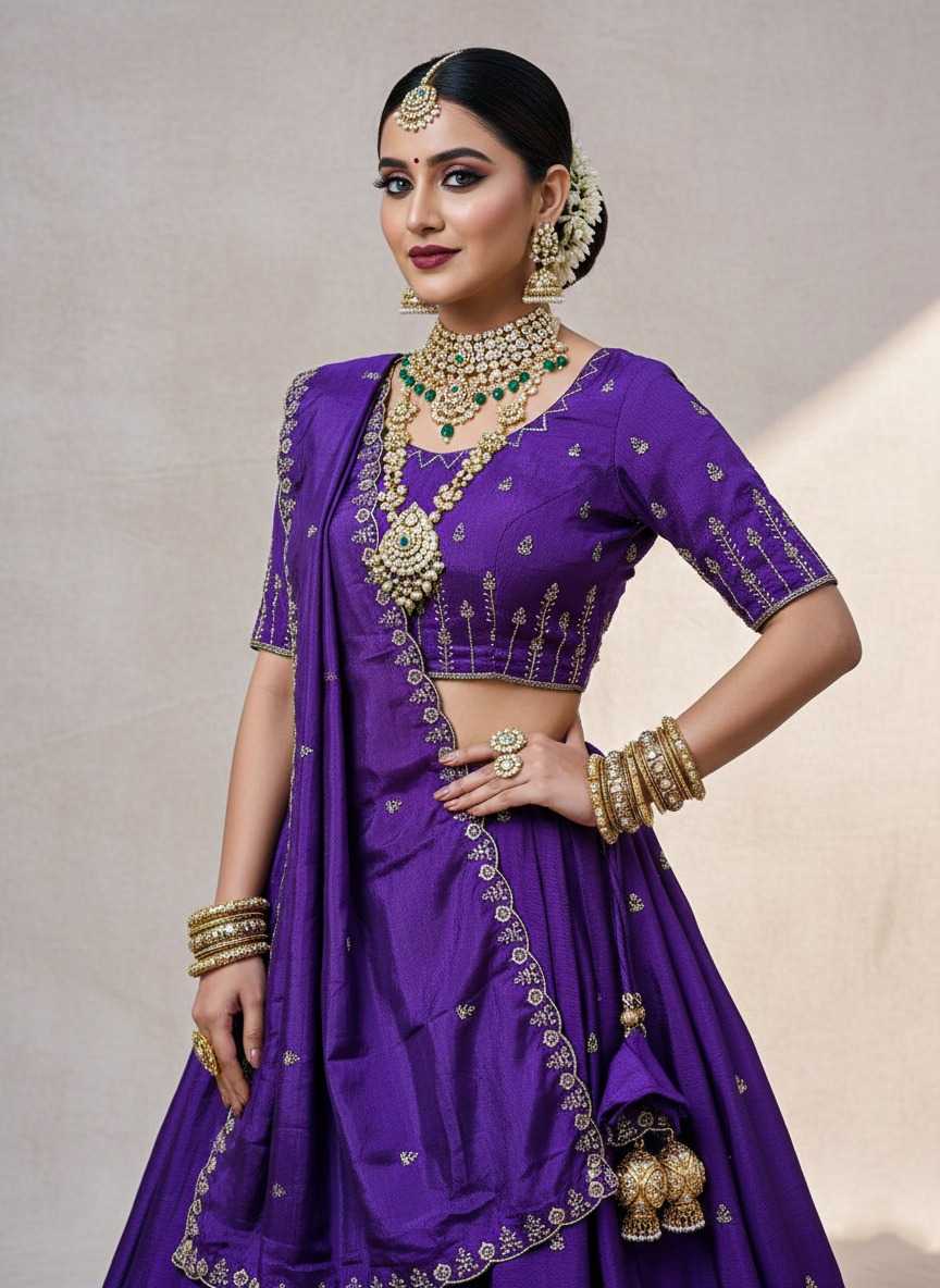 Ynf Chinon Silk KESH723 ANCHAL Lehengas Festive Collections Wholesale Designer Lehenga Traditional Lehenga Pongal Collections Manufacturer- Kapda Export