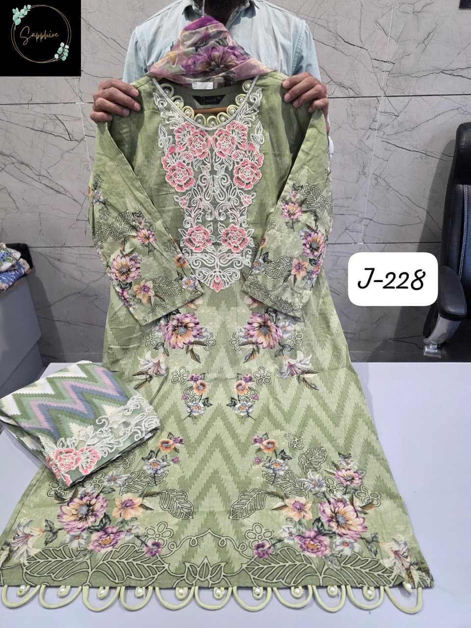 Ynf Cotton KESH557 SAPPHIRE JAZMIN-228 Suits & Dresses Wholesale Cotton Suits Party wear suits Designer Suits Manufacturer- Kapda Export