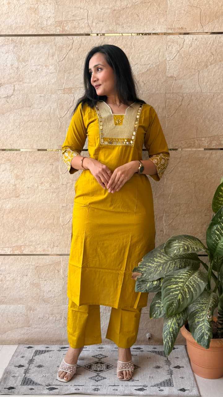 Ynf Cotton KESH623 123 Kurti Festive Collections Plus Size Collections Wholesale Cotton Kurtis Mirror Work Kurti Embroidered Kurtis Manufacturer- Kapda Export