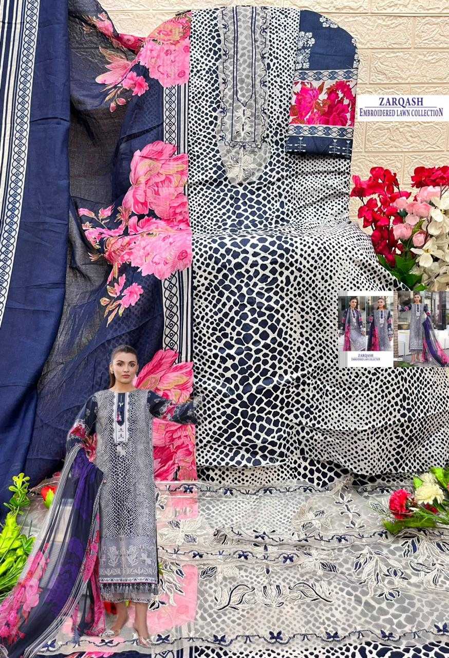 Ynf Cotton KESH677 Zarqash 3991 Suits & Dresses Wholesale Printed Suits Embroidery Suits Designer Suits Manufacturer- Kapda Export