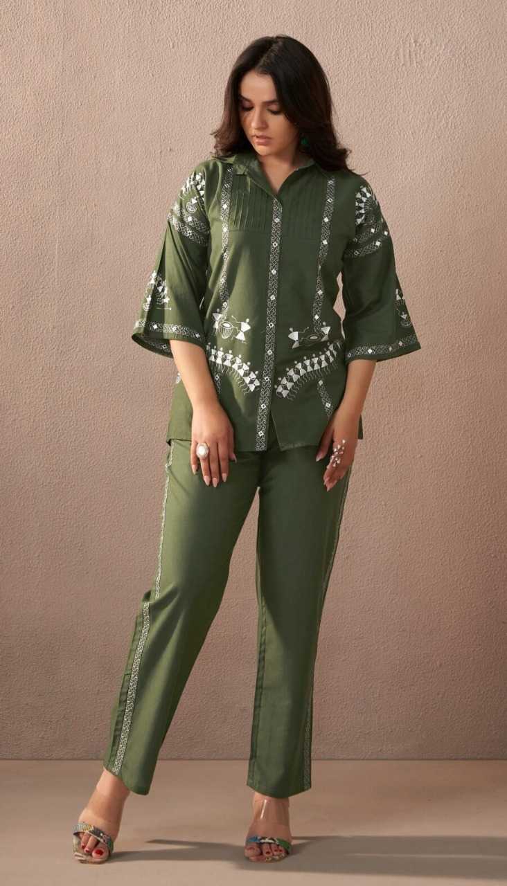 Ynf Cotton KESH684 chic Western Wears Wholesale Co-ord Set Tops Bottom Wear Manufacturer- Kapda Export