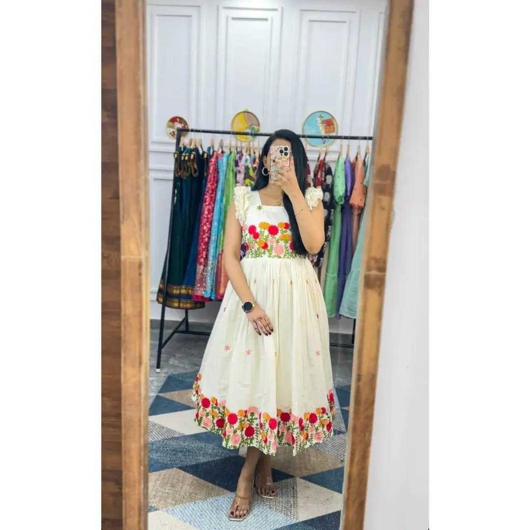 Ynf Cotton RIN235 106 Suits & Dresses Western Wears Festive Collections Wholesale One Piece Dress Party Wear Dresses Cotton Dresses Manufacturer- Kapda Export