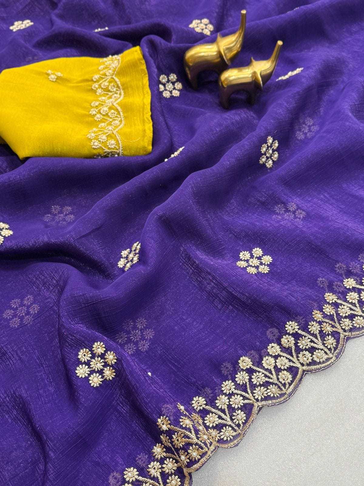 Ynf Crunchi KESH613 AFGAN Sarees Wholesale Branded Sarees Festive Sarees Casual Sarees Manufacturer- Kapda Export