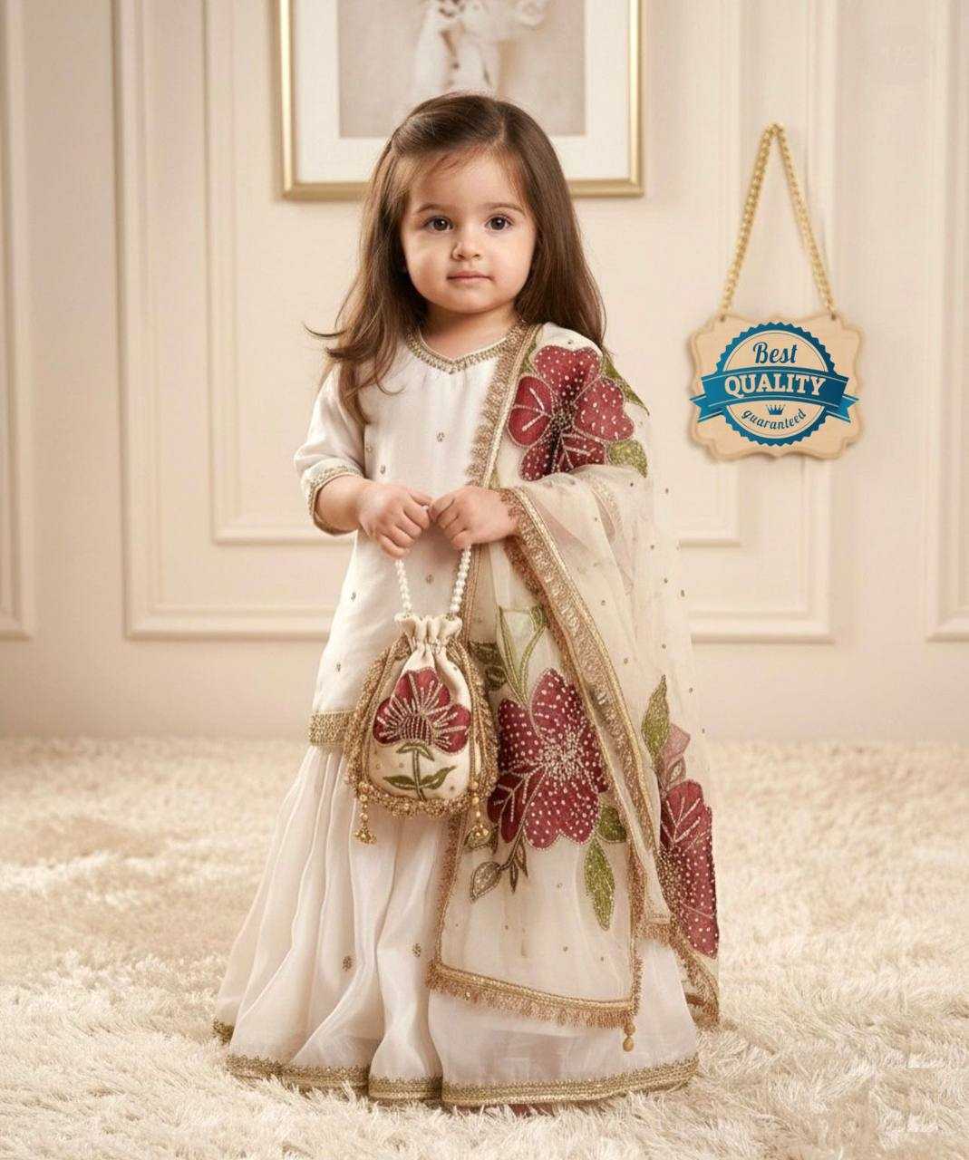 Ynf Fancy KESH415 241 Kids Wear Wholesale Kids Sharara Kids Ethnic Wear Kids Traditional Outfits Manufacturer- Kapda Export