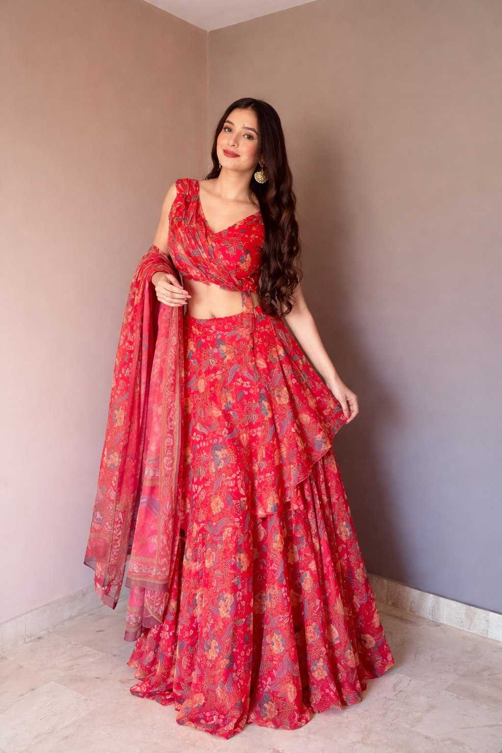 Ynf Fancy KESH522 112 Lehengas Festive Collections Wholesale Printed Lehenga Floral Lehenga Lehenga With Blouse Manufacturer- Kapda Export