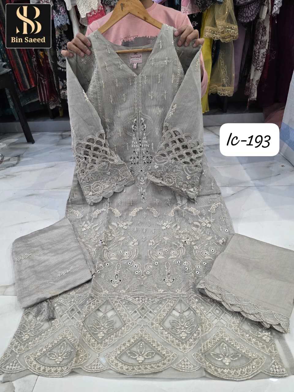 Ynf Fancy KESH557 BIN SAEED IC 299 Suits & Dresses Wholesale Ladies Suits Party wear suits Designer Suits Manufacturer- Kapda Export