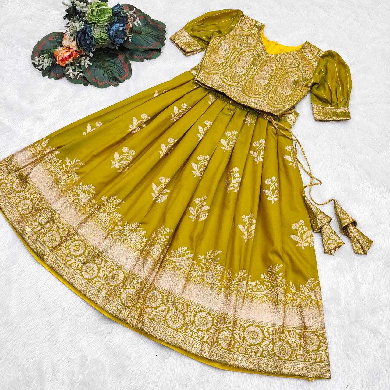 Ynf Fancy RIN235 canvas Kids Wear Wholesale Kids Lehenga Kids Festive Wear Kids Party Wear Ethnic Manufacturer- Kapda Export