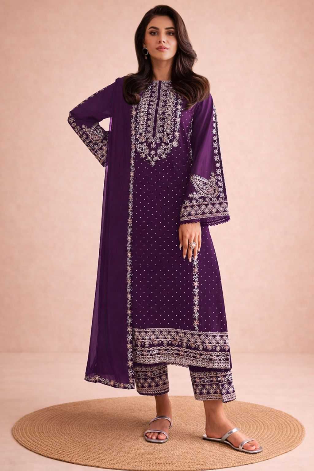 Ynf Fancy RIN236 1304 Suits & Dresses Islamic Clothing Festive Collections Wholesale Pakistani Suits Unstitched Suits Suit Material Manufacturer- Kapda Export