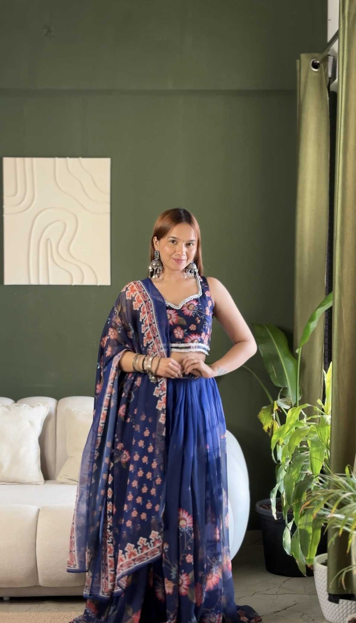 Ynf Faux Georgette KESH522 121 Lehengas Festive Collections Wholesale Printed Lehenga Georgette Lehenga Lehenga With Blouse Manufacturer- Kapda Export