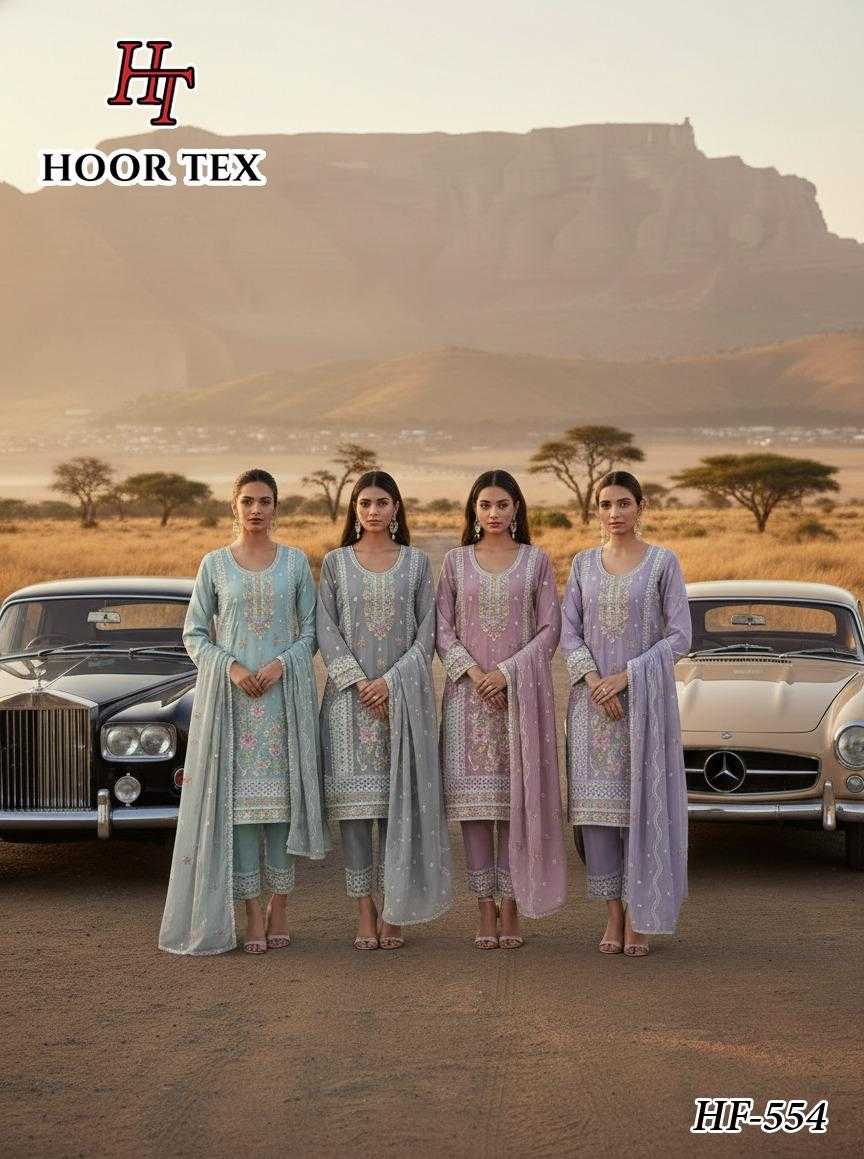 Ynf Faux Georgette KESH530 Hoor 554 Suits & Dresses Wholesale Embroidery Suits Designer Suits Casual Dresses Manufacturer- Kapda Export