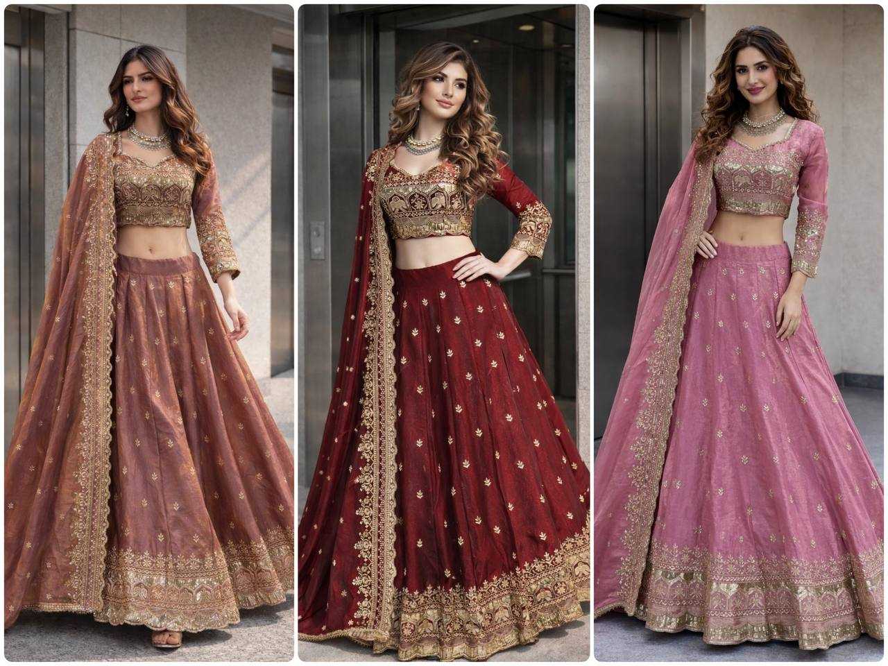 Ynf FENDY Silk KESH490 703 Lehengas Wholesale Designer Lehenga Bridal Lehenga Wedding Lehenga Manufacturer- Kapda Export
