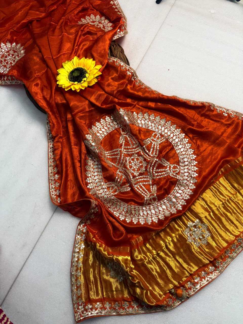 Ynf Gajji Silk KESH576 261 Sarees Festive Collections Wholesale Hand Work Sarees Bandhani Bandhej Sarees Silk Sarees Manufacturer- Kapda Export