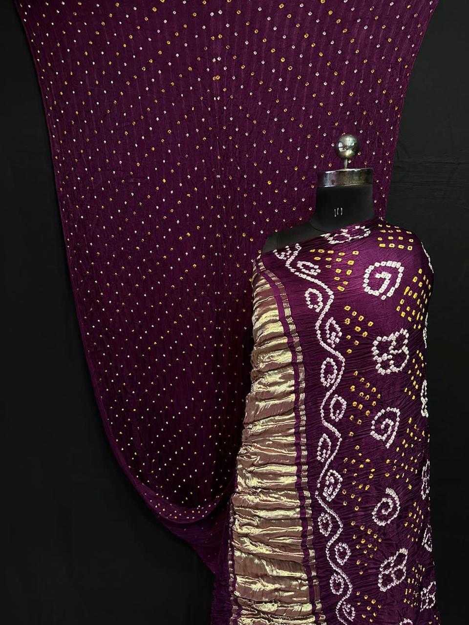 Ynf Gajji Silk KESH576 HARYANVI Sarees Silk Sarees Wholesale Designer Sarees Gajji Modal Sarees Bandhani Sarees Manufacturer- Kapda Export