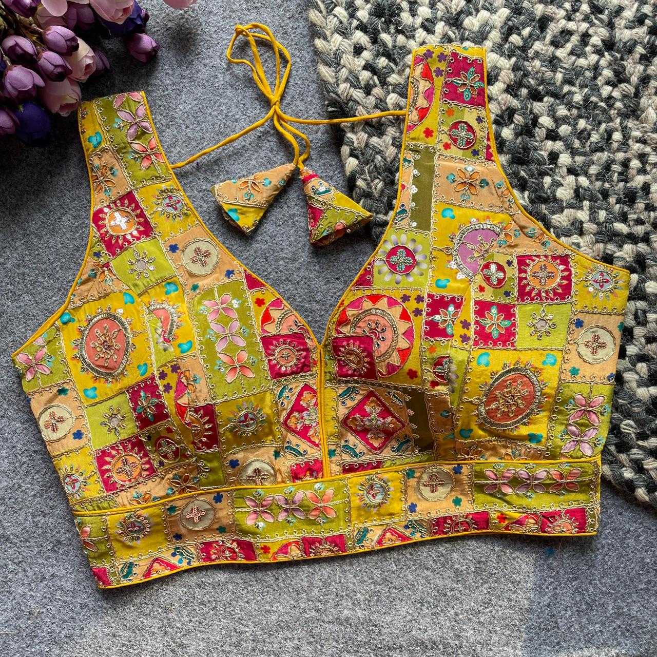 Ynf Gajji Silk KESH728 gajji silk Readymade Blouses Festive Collections Wholesale Fashion Blouse Silk Blouse Navratri Blouses Manufacturer- Kapda Export