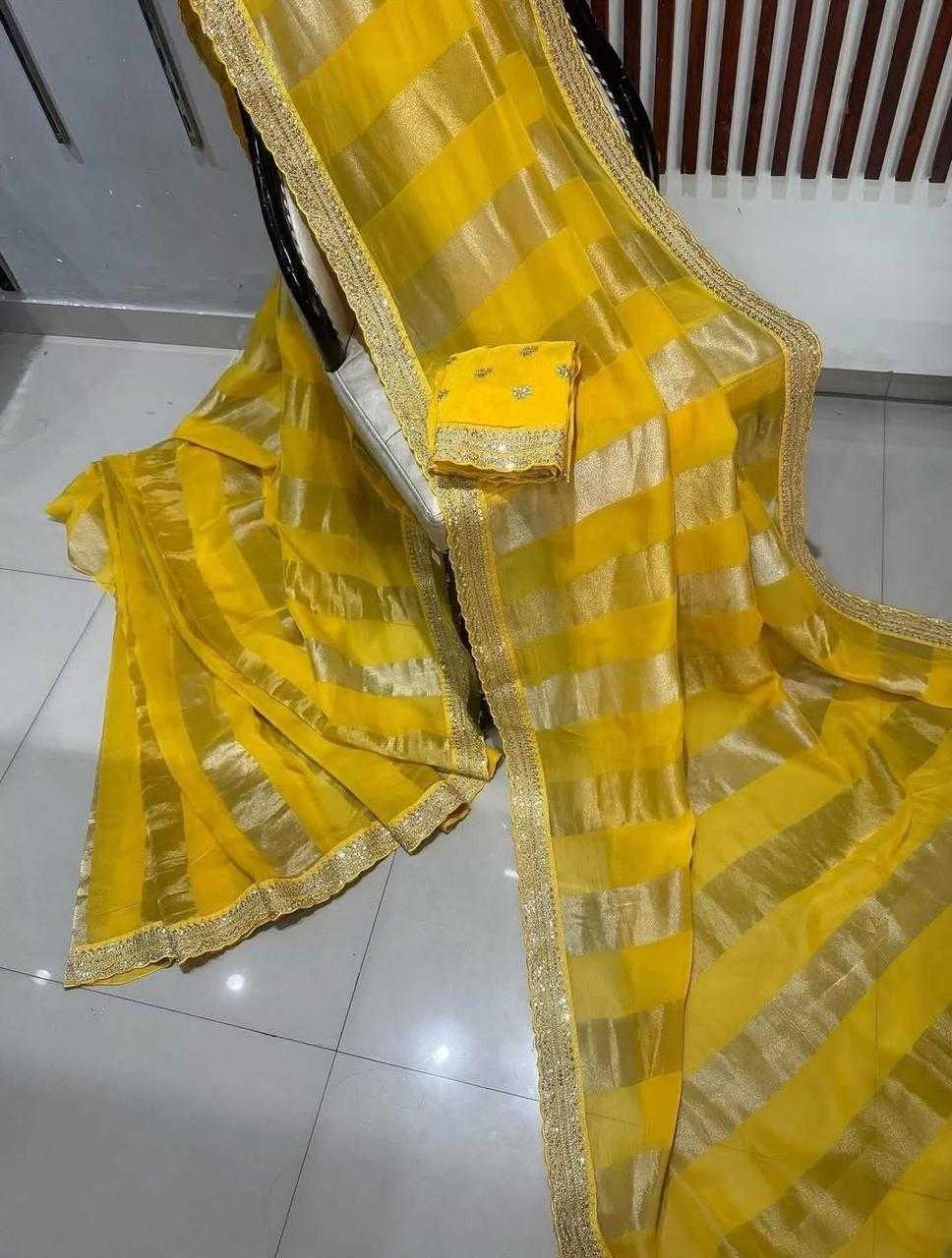 Ynf Georgette KESH484 104 Sarees Festive Collections Wholesale Georgette Sarees Tissue Silk Saree Zari Sarees Manufacturer- Kapda Export