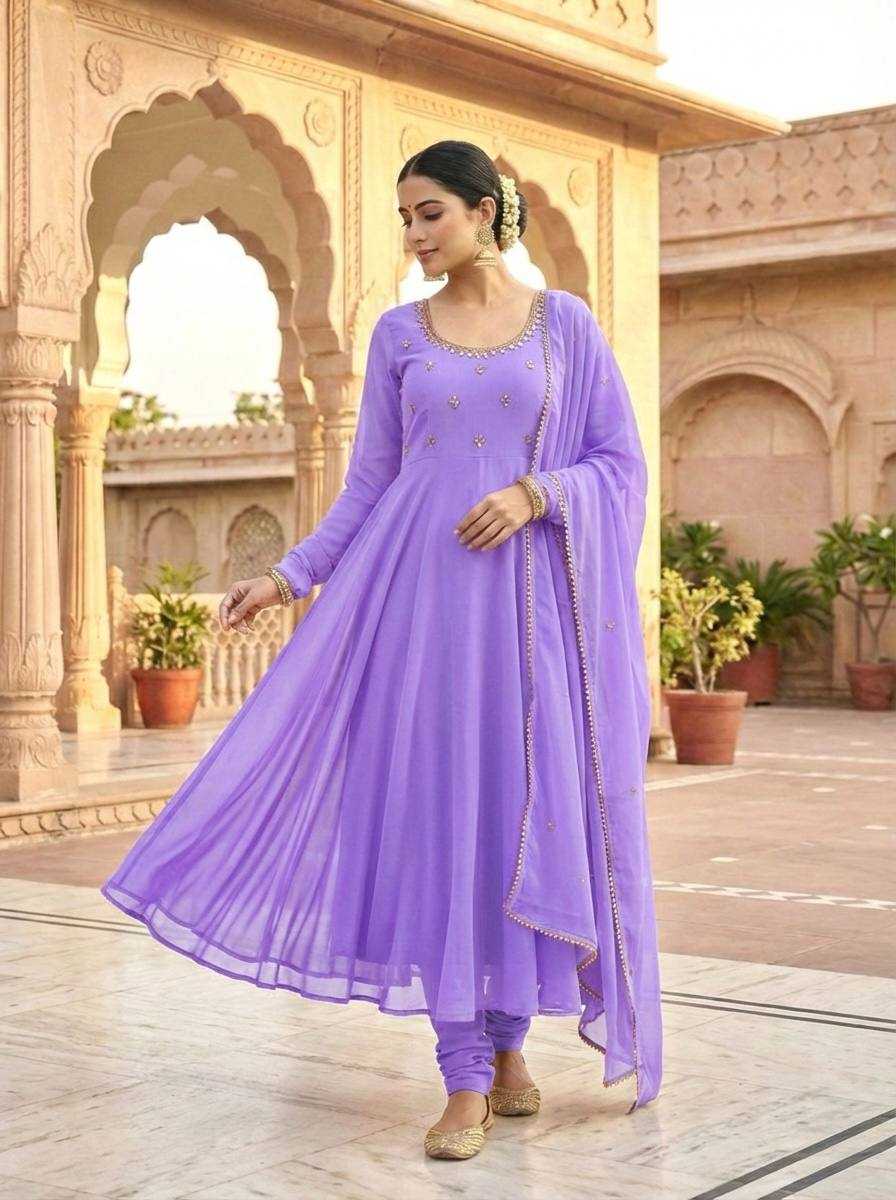 Ynf Georgette KESH513 554 Gowns Festive Collections Wholesale Embroidery Gowns Long Gowns Georgette Gown Manufacturer- Kapda Export