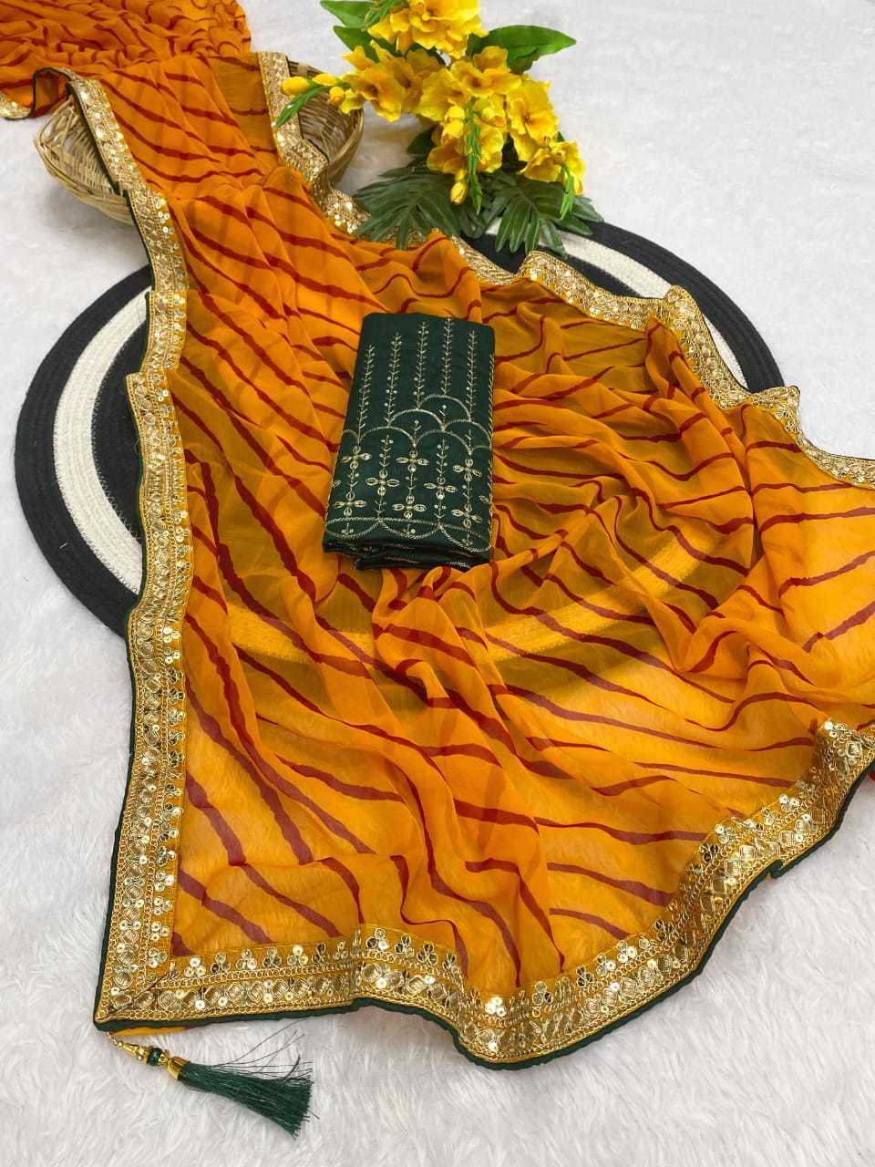 Ynf Georgette KESH514 Timeless Sarees Wholesale Georgette Sarees Leheriya Sarees Festive Sarees Manufacturer- Kapda Export