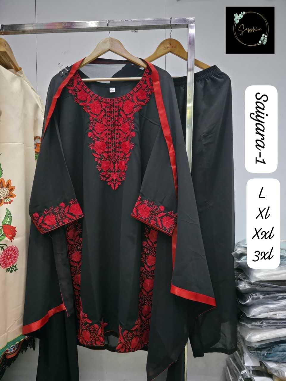 Ynf Georgette KESH557 SAPPHIRE SAIYYARA-1 Suits & Dresses Wholesale Embroidery Suits Palazzo Suit Georgette Suit Manufacturer- Kapda Export