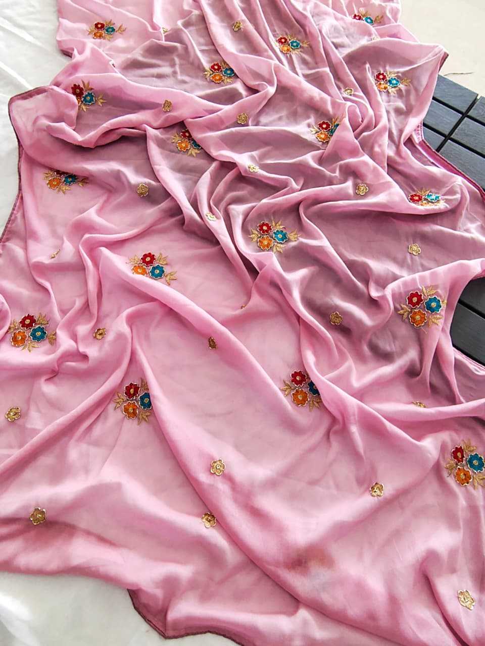 Ynf Georgette KESH682 Sitara Sarees Festive Collections Wholesale Georgette Sarees Embroidered Sarees Floral Sarees Manufacturer- Kapda Export
