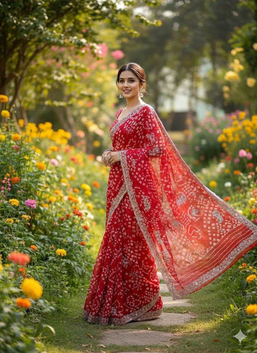 Ynf Georgette KESH696 24 Sarees Wholesale Printed Sarees Festive Sarees Casual Sarees Manufacturer- Kapda Export