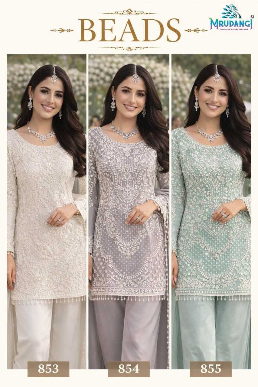 Ynf Georgette KESH704 BEADS Suits & Dresses Wholesale Party wear suits Ethnic Dresses Embroidered Dresses Manufacturer- Kapda Export