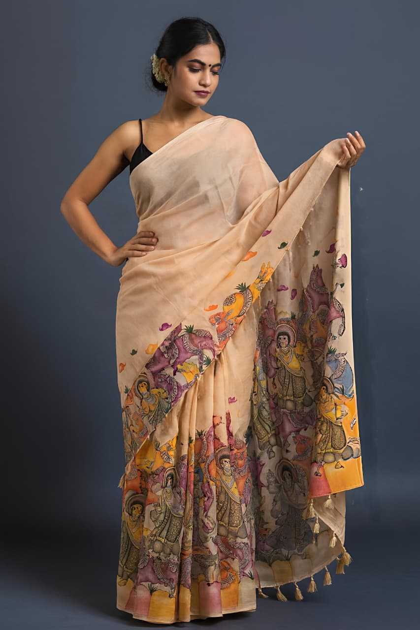 Ynf Handloom Silk KESH673 VAANI Sarees Wholesale Printed Sarees Traditional Sarees Tussar Sarees Manufacturer- Kapda Export