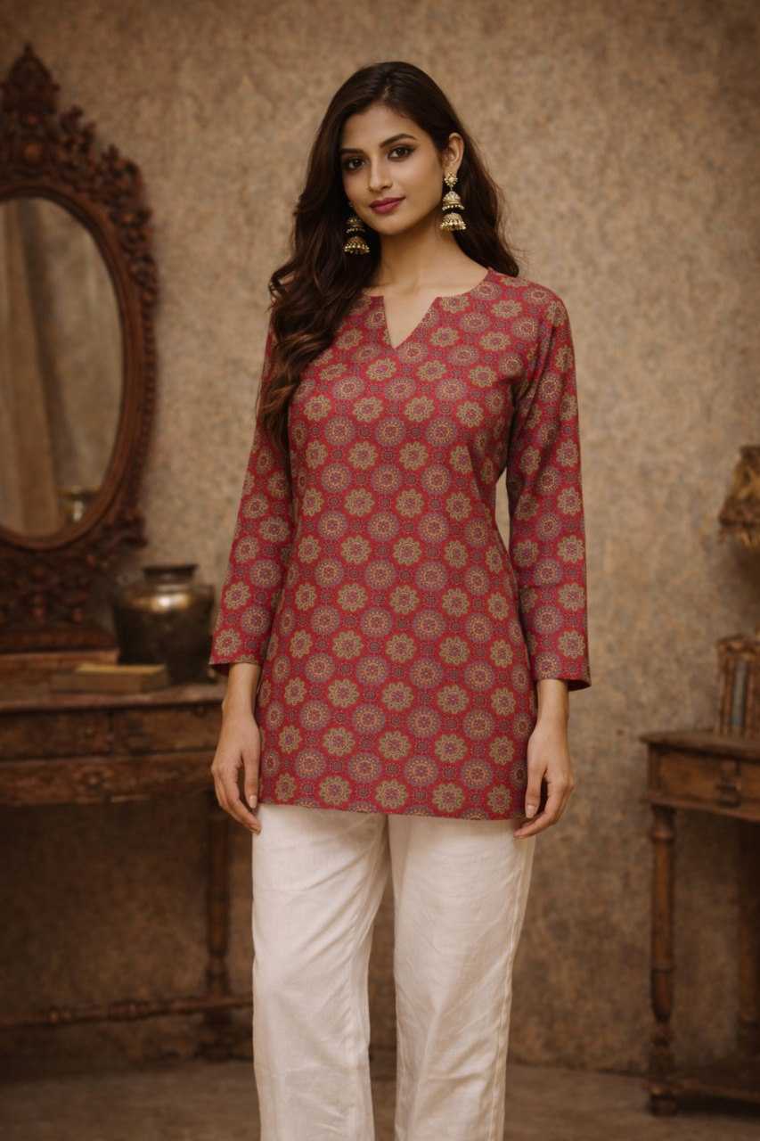 Ynf Heavy Muslin RIN227 11 Kurti Wholesale Casual Kurtis Printed Kurtis Fancy Kurti Manufacturer- Kapda Export