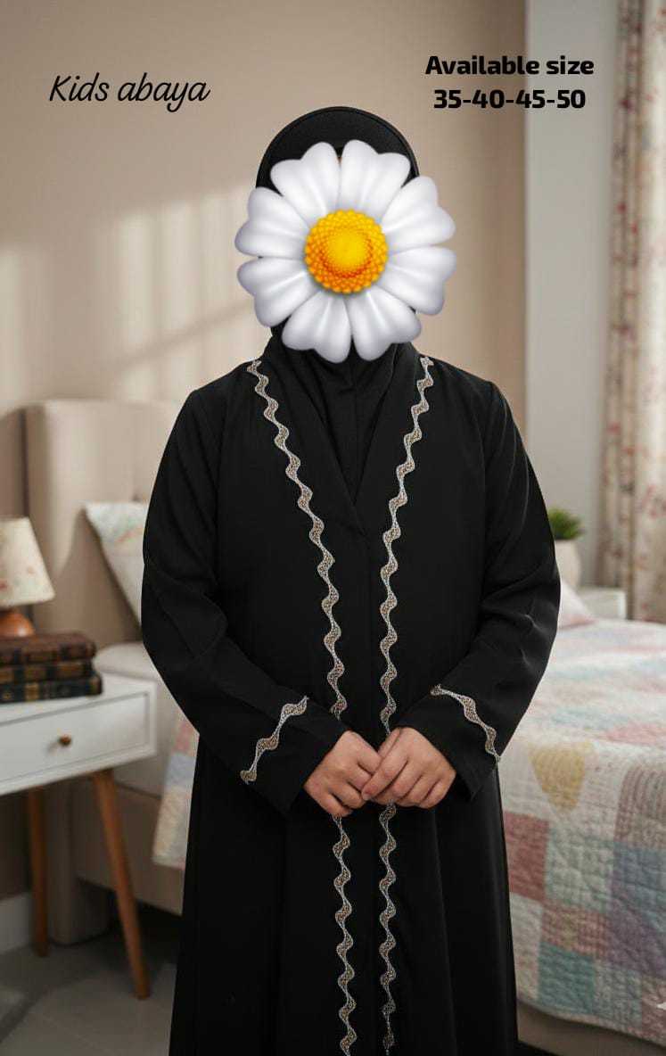 Ynf Imported KESH557 ERA Kids Wear Islamic Clothing Wholesale Abaya Burkha Manufacturer- Kapda Export