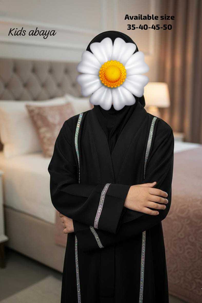 Ynf Imported KESH557 RADON Kids Wear Islamic Clothing Wholesale Abaya Burkha Manufacturer- Kapda Export