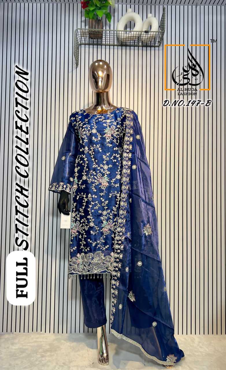 Ynf Jimmy Choo KESH557 AL-HUDA 147 Suits & Dresses Islamic Clothing Festive Collections Wholesale Pakistani Suits Embroidered Suits Eid Collections Manufacturer- Kapda Export