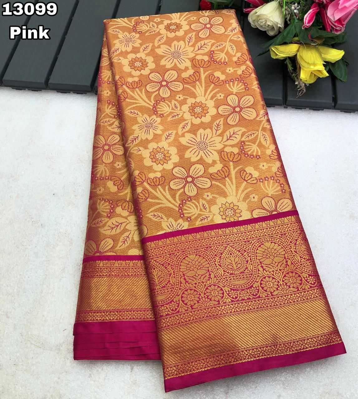 Ynf Kanjivaram Silk KESH683 Naqsh Silk Sarees Wholesale Kanjivaram Silk Sarees Designer Silk Sarees Zari Border Silk Sarees Manufacturer- Kapda Export
