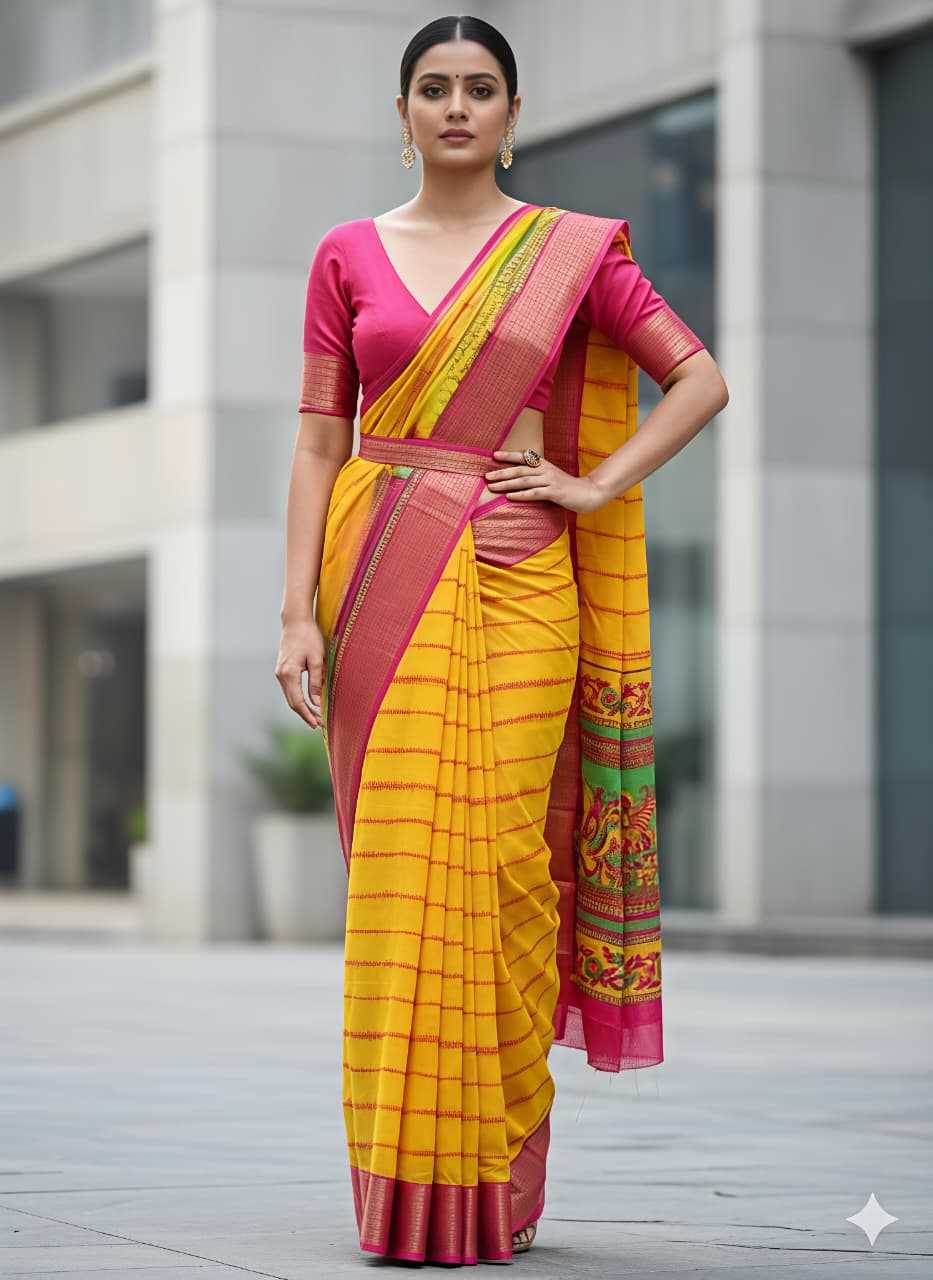 Ynf Kora Silk KESH673 KORA SILK 2 Sarees Wholesale Printed Sarees Jute Sarees Jacquard Saree Manufacturer- Kapda Export