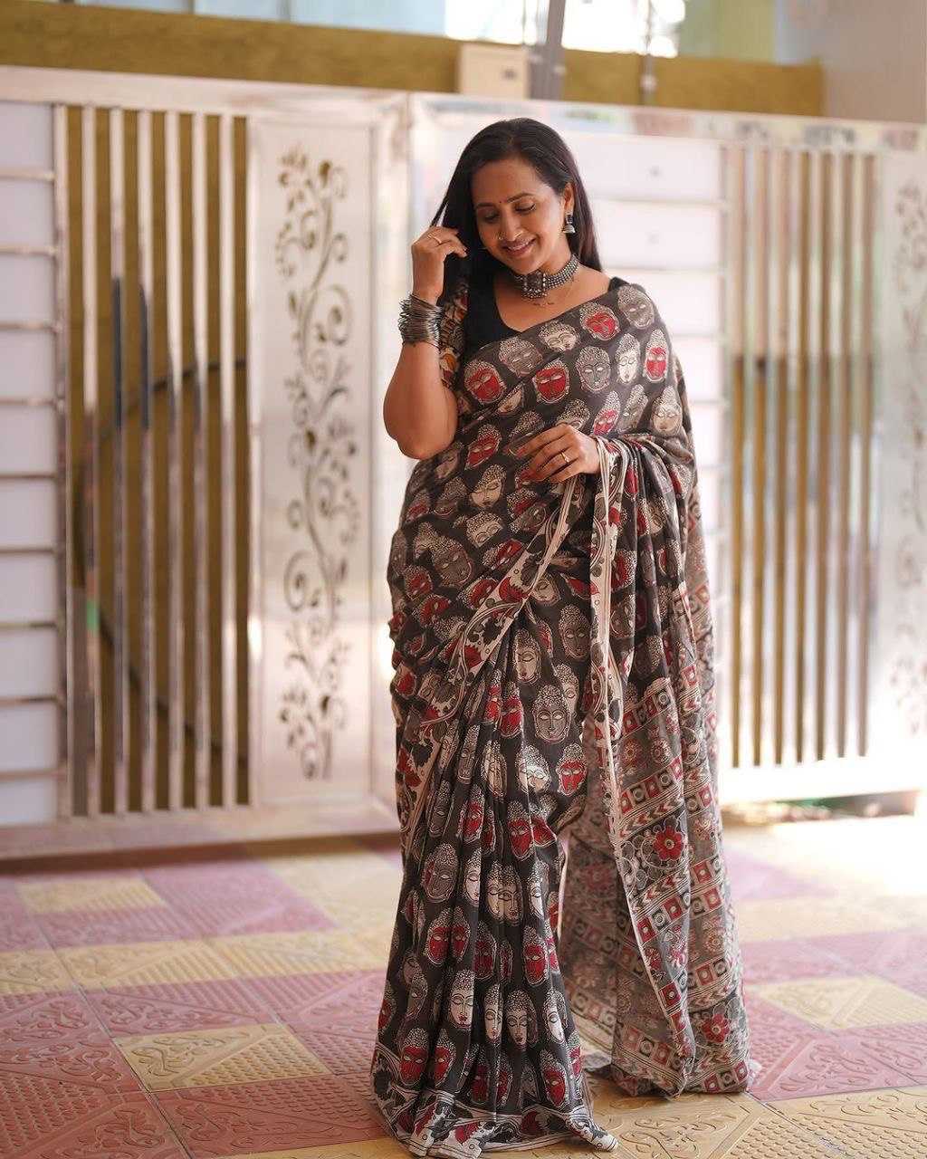 Ynf Linen KESH740 240 Sarees Wholesale Printed Sarees Traditional Sarees Lightweight Sarees Manufacturer- Kapda Export