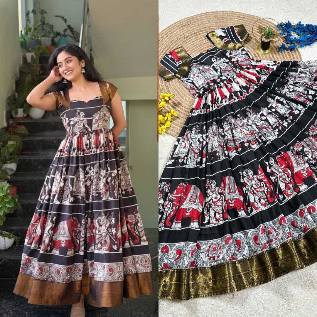 Ynf Muslin Cotton KESH167 RAM Gowns Wholesale Evening Gowns Party Wear Gowns Designer Gowns Manufacturer- Kapda Export