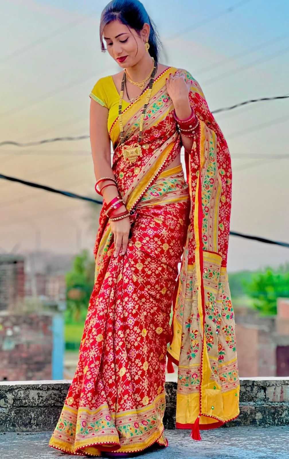 Ynf Pashmina KESH729 ASHIKA Sarees Festive Collections Wholesale Leheriya Sarees Silk Sarees Sarees With Blouse Manufacturer- Kapda Export