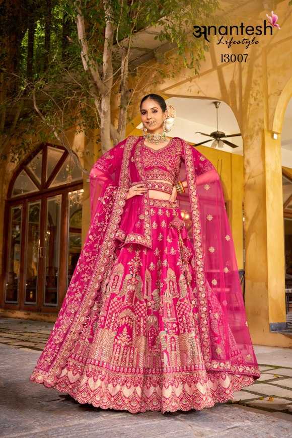 Ynf Premium Silk KESH530 ANANTESH WEDDING BRIDE VOL. 3 13007 Lehengas Wholesale Bridal Lehenga Silk Lehenga Embroidered Lehenga Manufacturer- Kapda Export