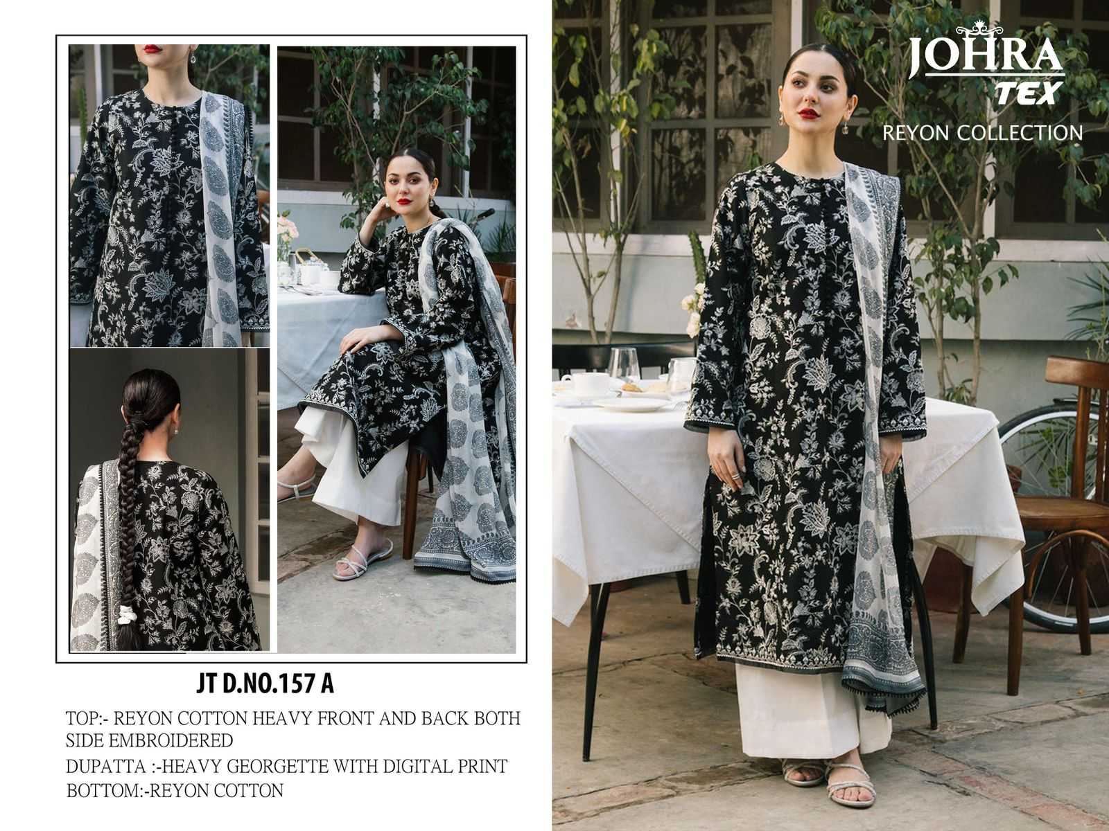 Ynf Reyon Cotton KESH677 JOHRA TEX Suits & Dresses Wholesale Ladies Suits Embroidery Suits Casual Dresses Manufacturer- Kapda Export