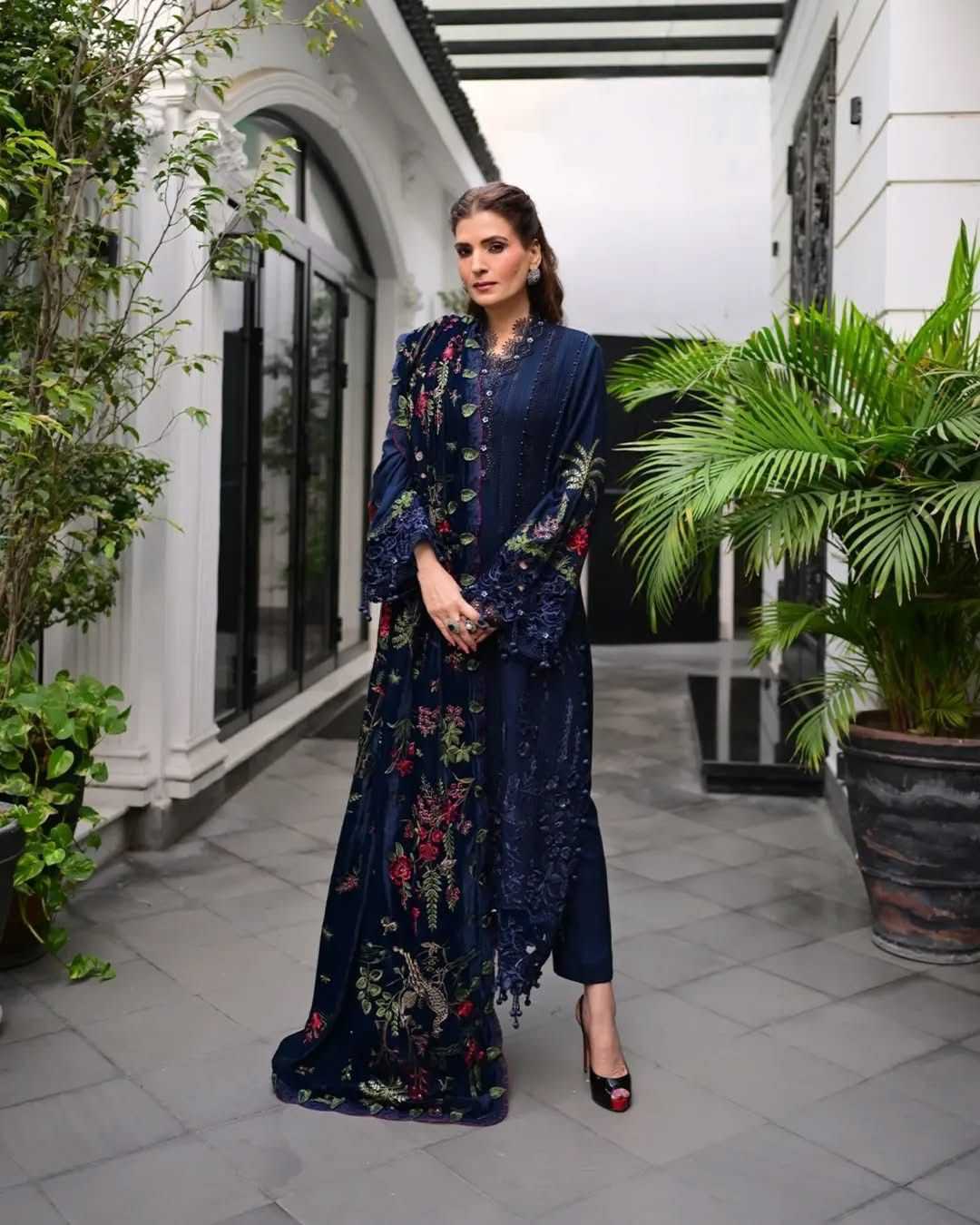 Ynf Reyon Cotton KESH677 Saniya Trendz Suits & Dresses Wholesale Ladies Suits Printed Suits Embroidery Suits Manufacturer- Kapda Export