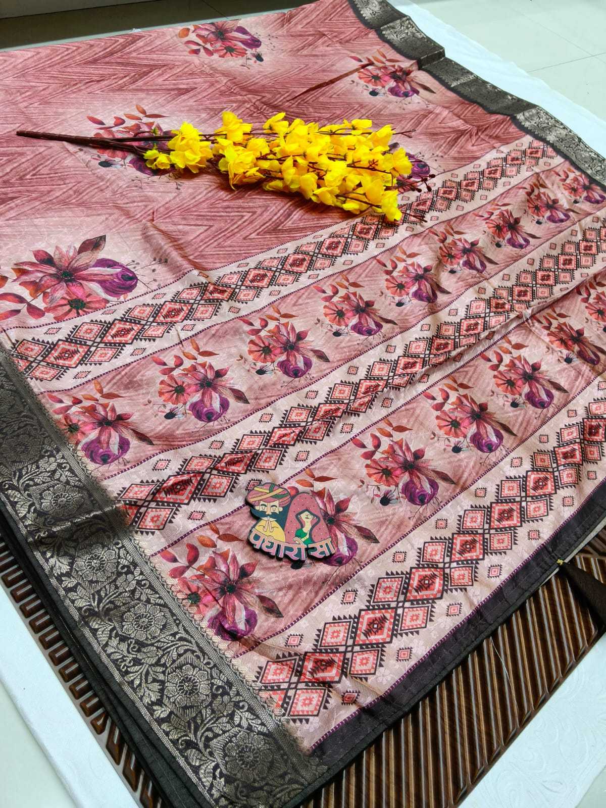 Ynf Silk KESH665 NAYAN Silk Sarees Wholesale Printed Silk Saree Designer Silk Sarees Silk Sarees With Contrast Pallu Manufacturer- Kapda Export