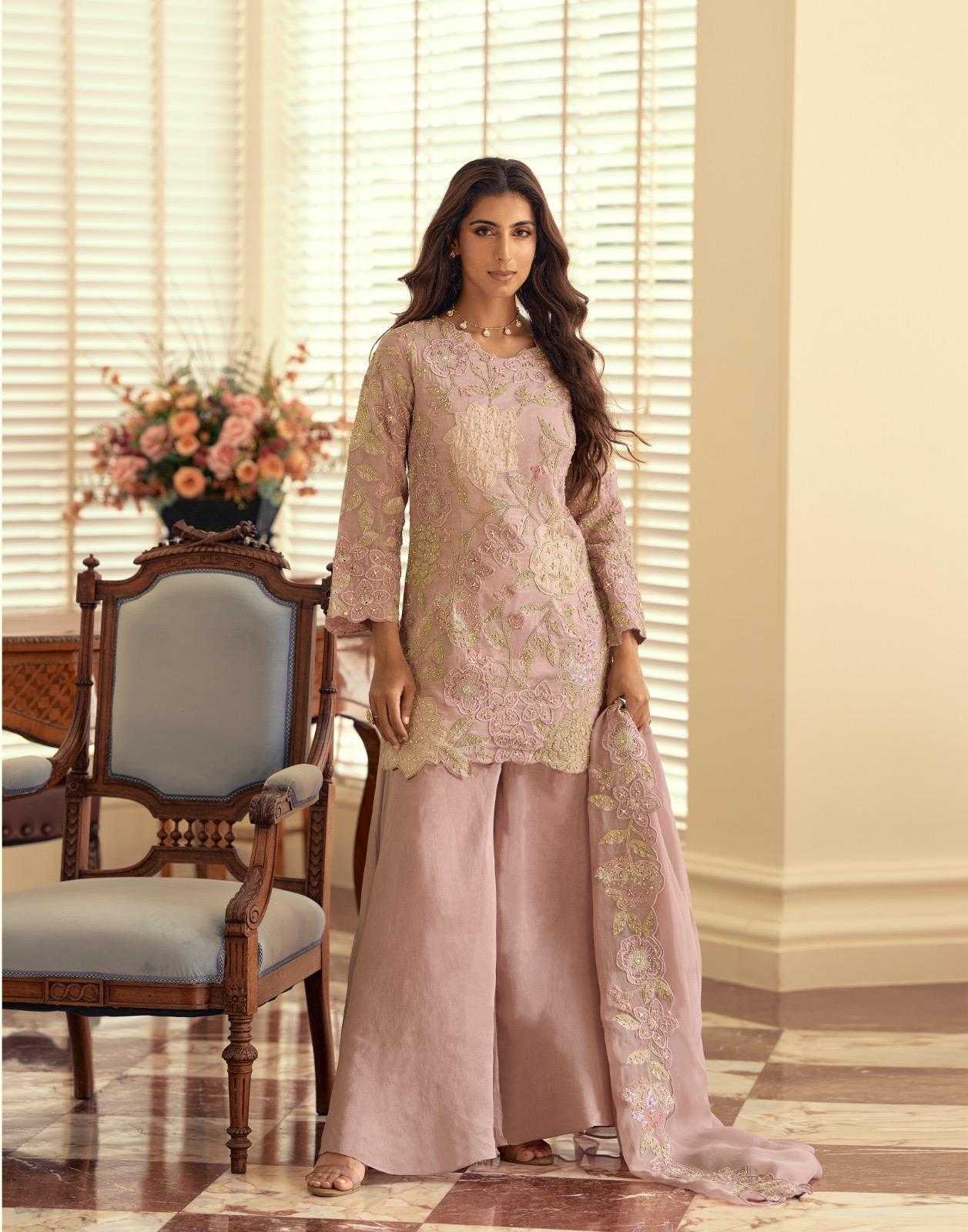 Ynf Simar silk KESH530 SAYURI KETKI Suits & Dresses Wholesale Palazzo Suit Designer Suits Embroidered Suits Manufacturer- Kapda Export