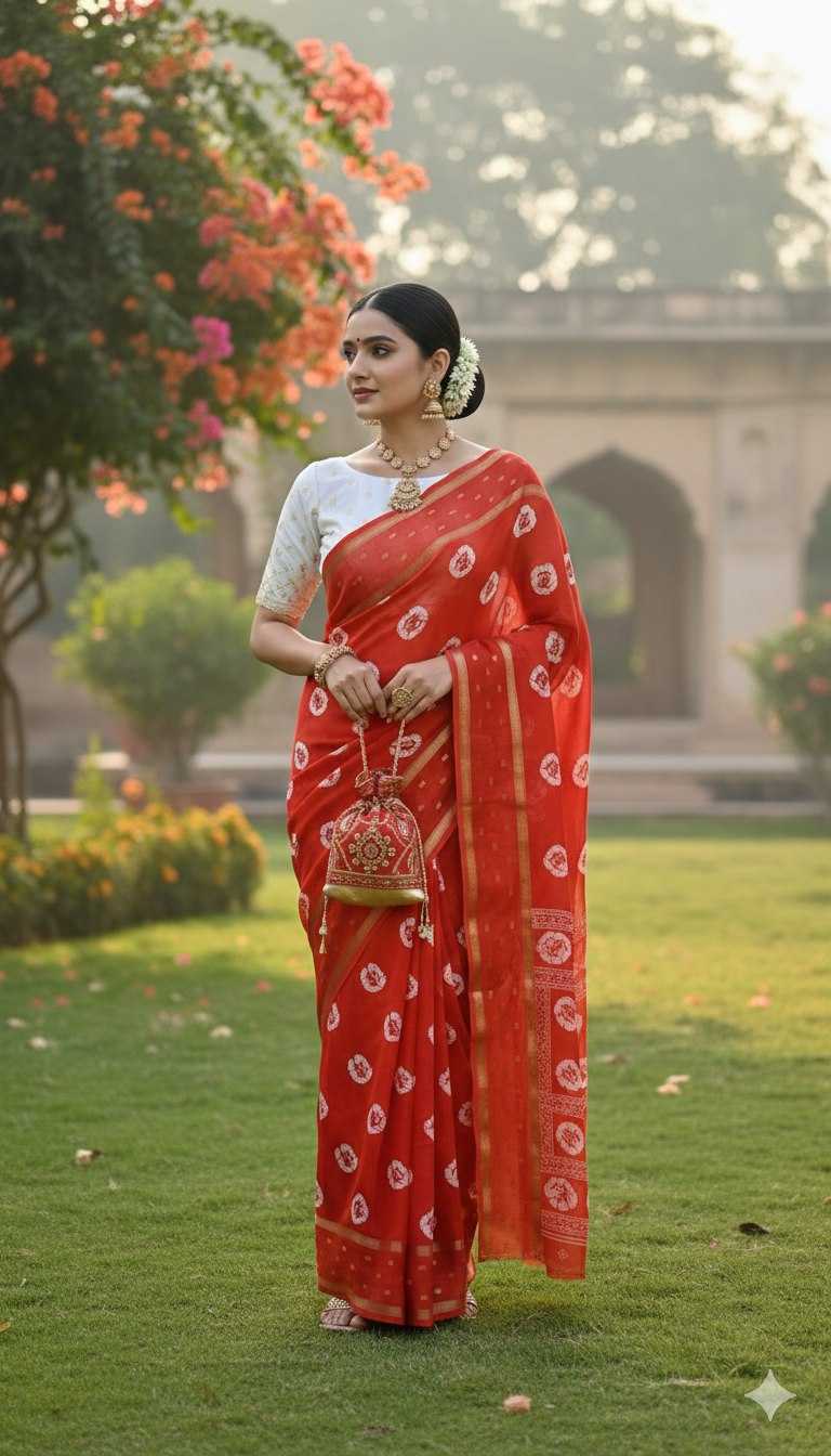 Ynf Soft Silk KESH554 M-BUTTI Sarees Wholesale Printed Sarees Festive Sarees Bandhani Sarees Manufacturer- Kapda Export