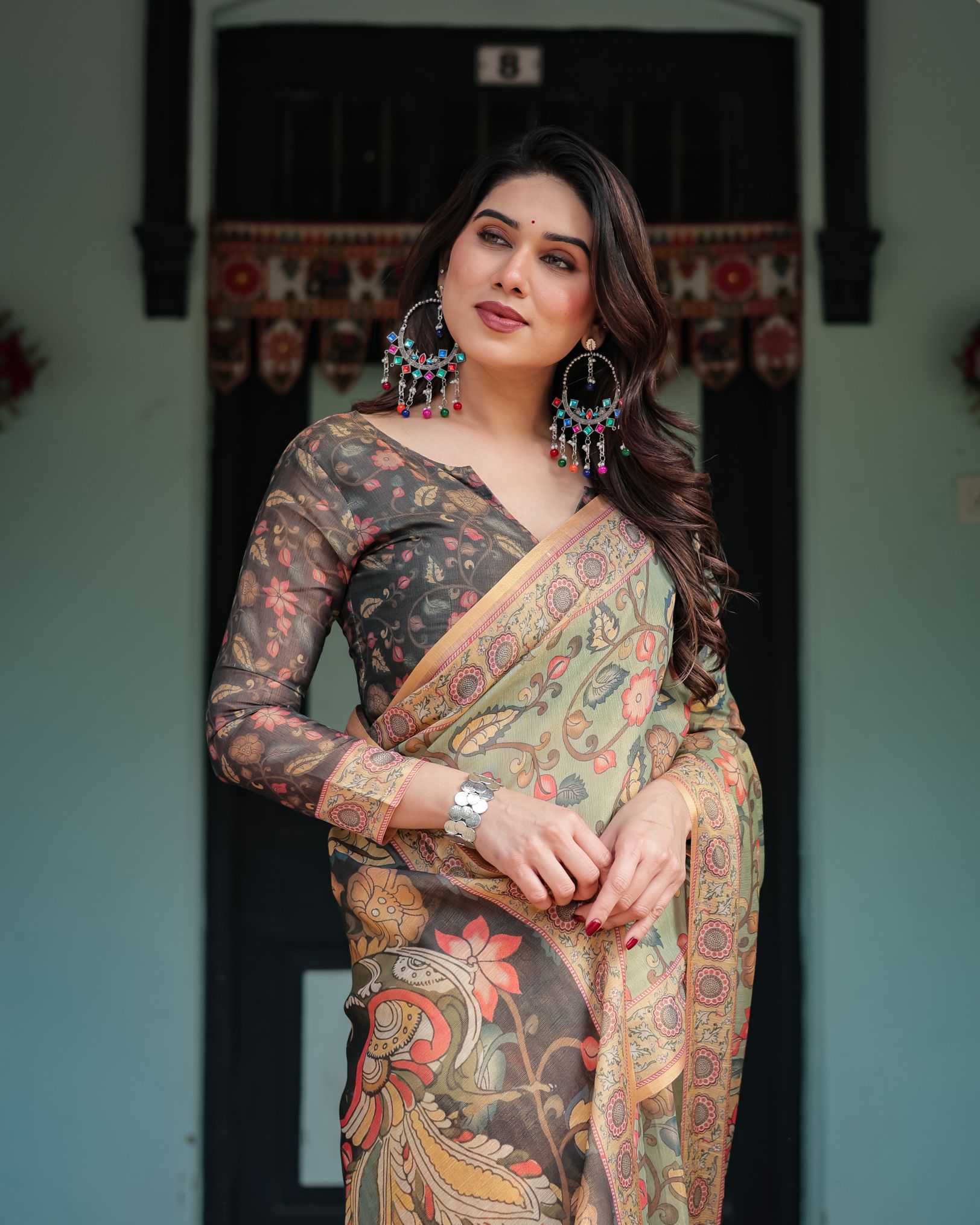 Ynf Soft Smooth KESH719 199 Sarees Wholesale Pre Draped Saree Lightweight Sarees Festive Sarees Manufacturer- Kapda Export