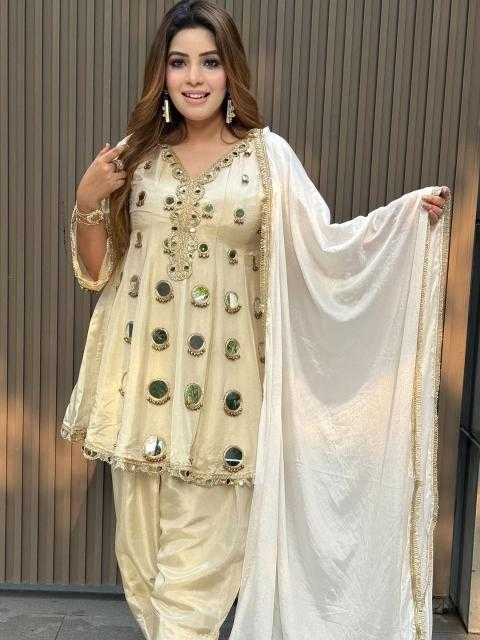 Ynf Tissue Silk KESH562 1314 Kurti Wholesale Party Wear Kurtis Anarkali Kurtis Mirror Work Kurti Manufacturer- Kapda Export