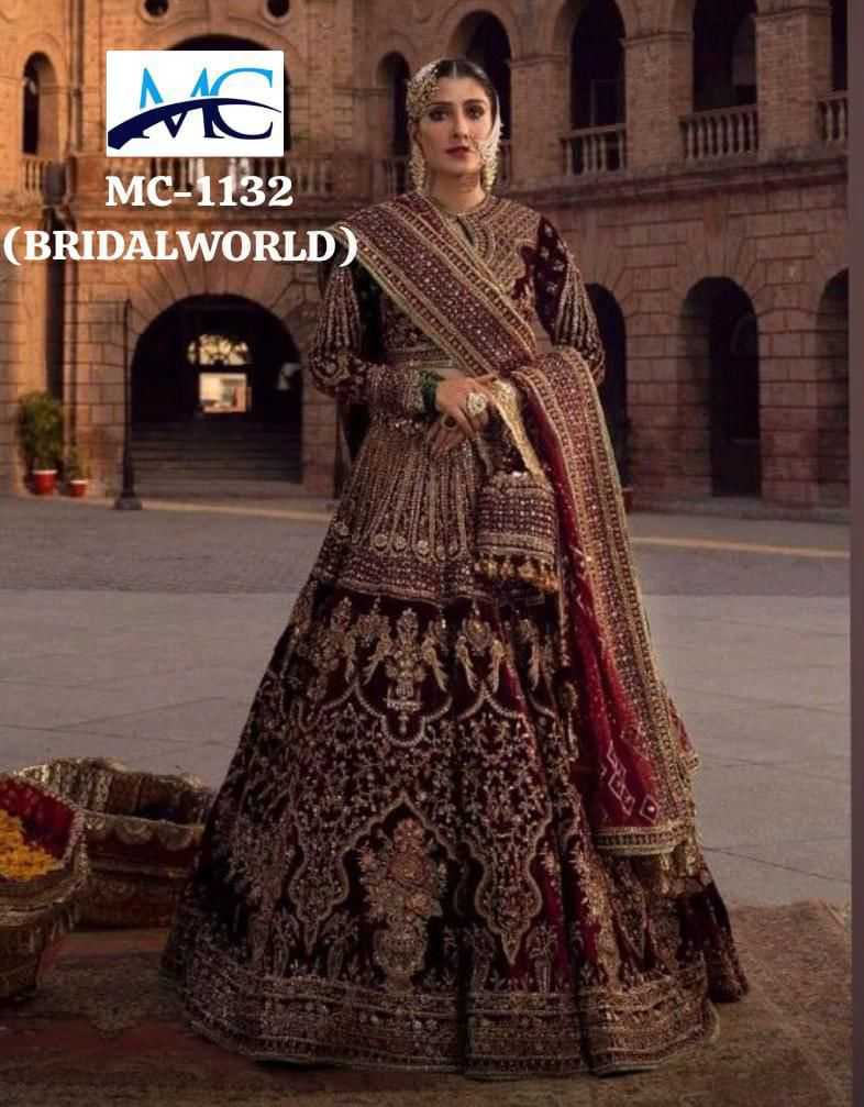 Ynf Velvet KESH494 1132 Lehengas Wedding Collections Wholesale Bridal Lehenga Wedding Lehenga Embroidered Lehenga Manufacturer- Kapda Export